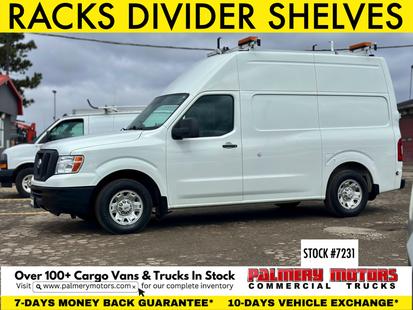 2018 Nissan NV2500 High Roof Divider + Racks