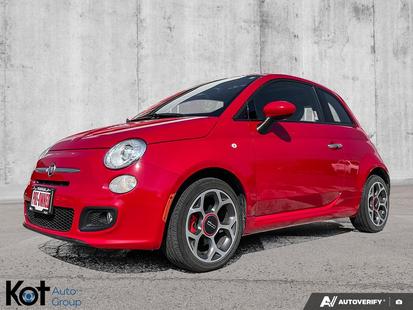 2016 Fiat 500 Sport | Power Sunroof | Alpine Audio System | Heated Seats | AISIN Transmission | Leather Trim