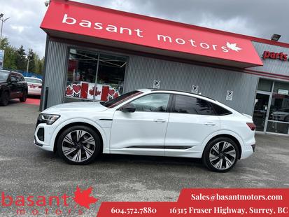 2024 Audi Q8 e-tron Black Optic Pkg, B&O 3D Sound, Tech Pkg, 22 Wheels